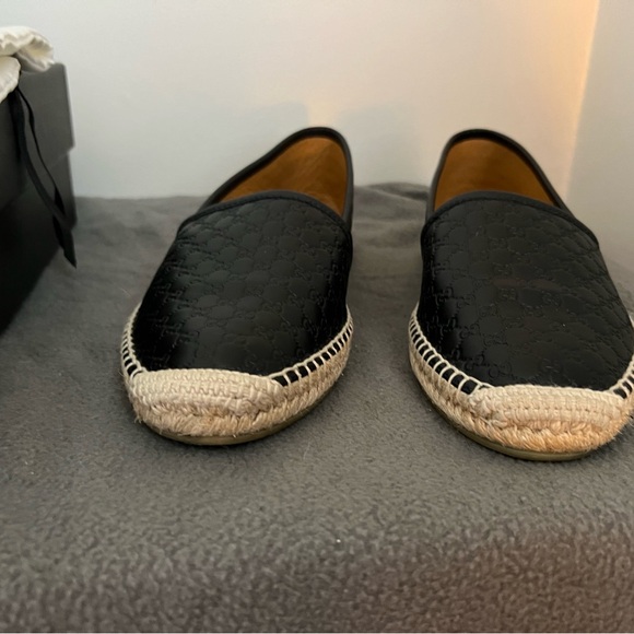GUCCI 567106 LEATHER ESPADRILLES -Black Women’s Euro 40.5, with box and dust bag - Picture 3 of 8